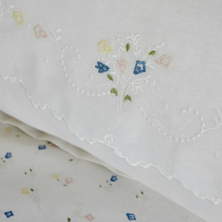 Karaca Home Roanne Double Embroidered Quilted Bedspread Set, Blue - MALLTURK