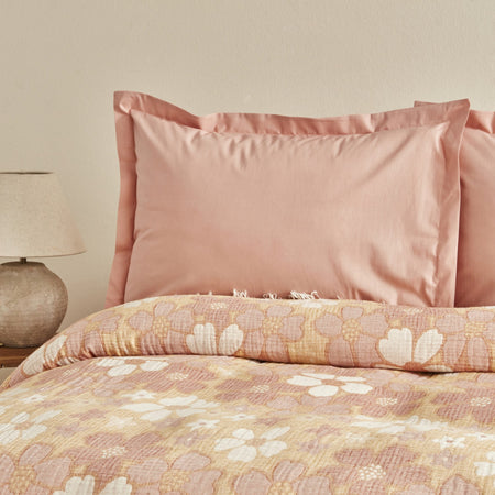 Karaca Home Nelly Muslin Double Bedspread Set Salmon - MALLTURK