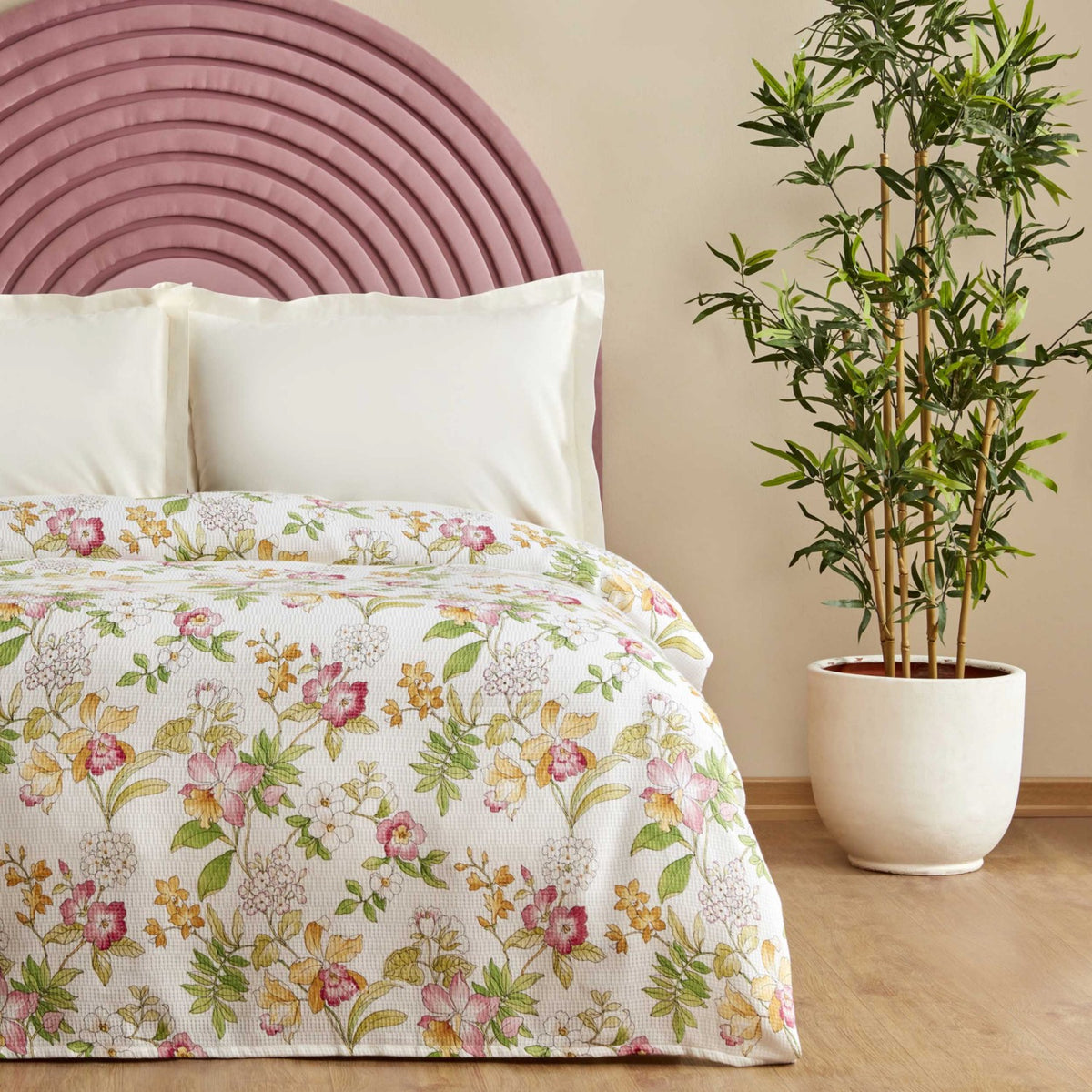 Karaca Home Sorin 100% Cotton Double Bedspread Multicolor - MALLTURK