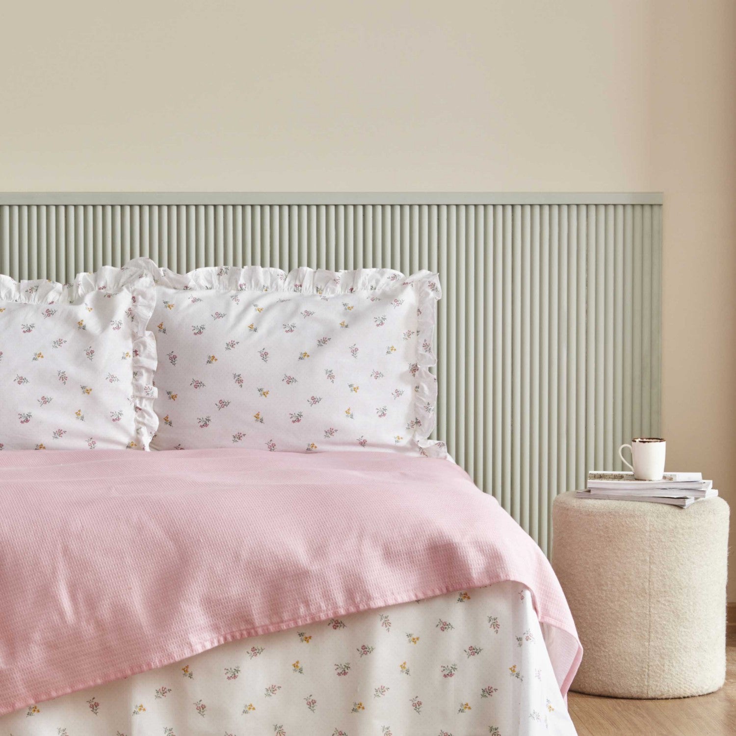 Karaca Home Lidya Cotton Single Pike Set Powder Pink - MALLTURK
