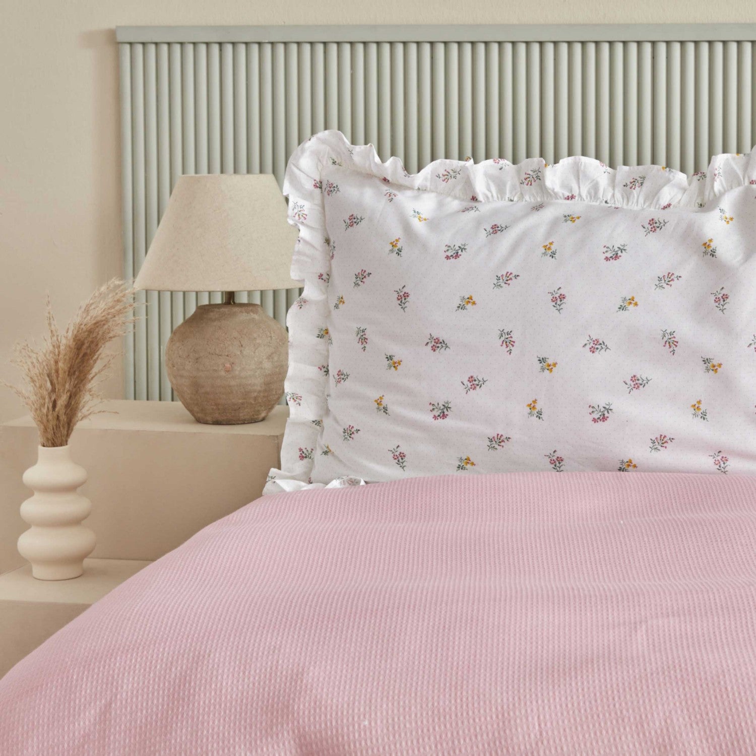 Karaca Home Lidya Cotton Single Pike Set Powder Pink - MALLTURK