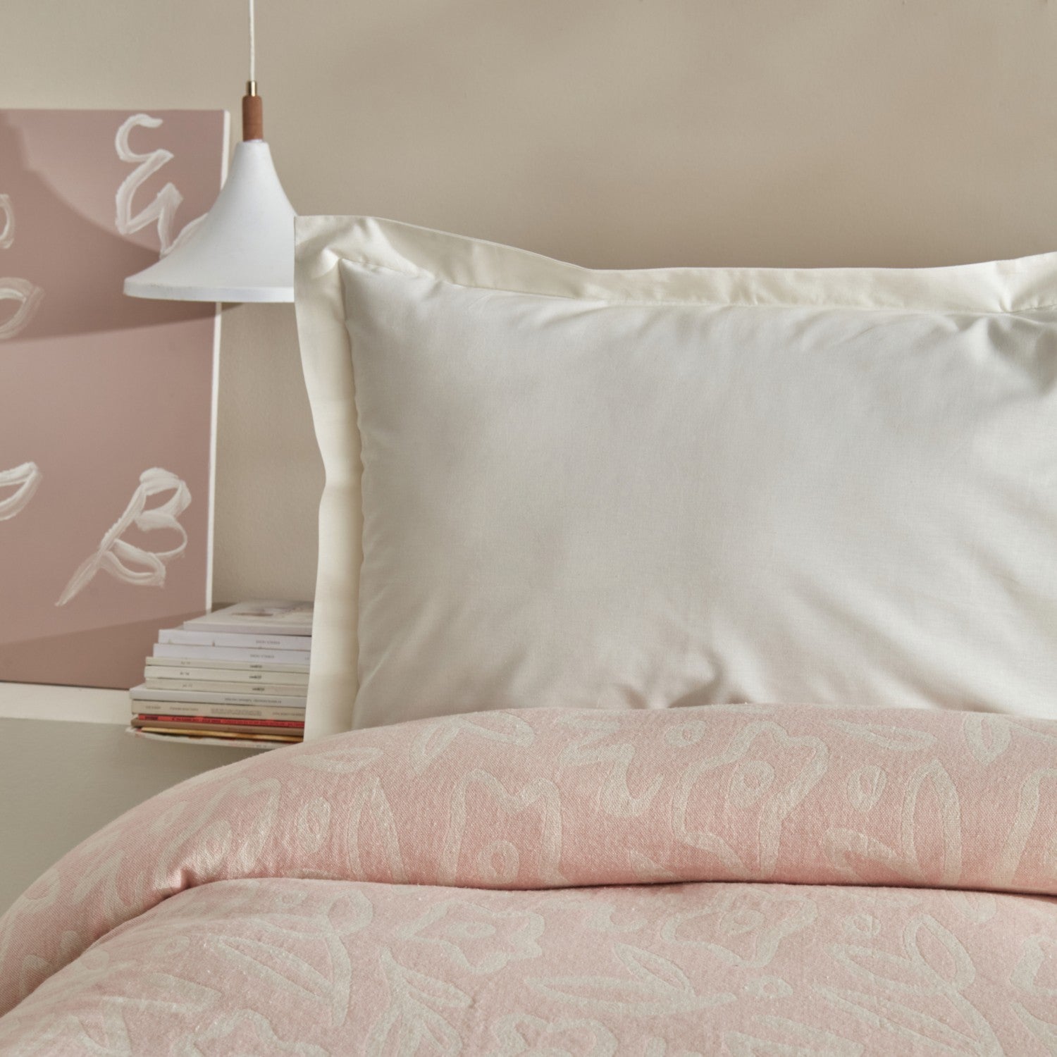 Karaca Home Bouquet Double Muslin Quilted Blanket, Baby Pink - MALLTURK