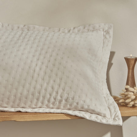 Karaca Home Breeze Soft Double Bedspread Set, Ecru - MALLTURK