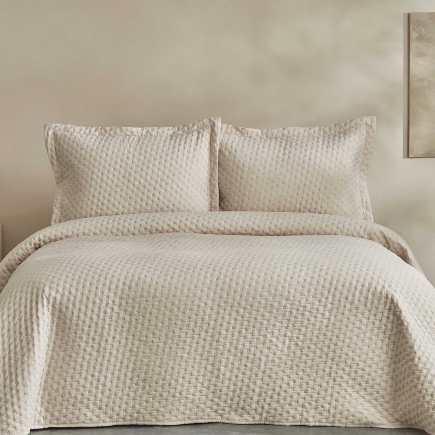 Karaca Home Breeze Soft Single Bedspread, Ecru - MALLTURK