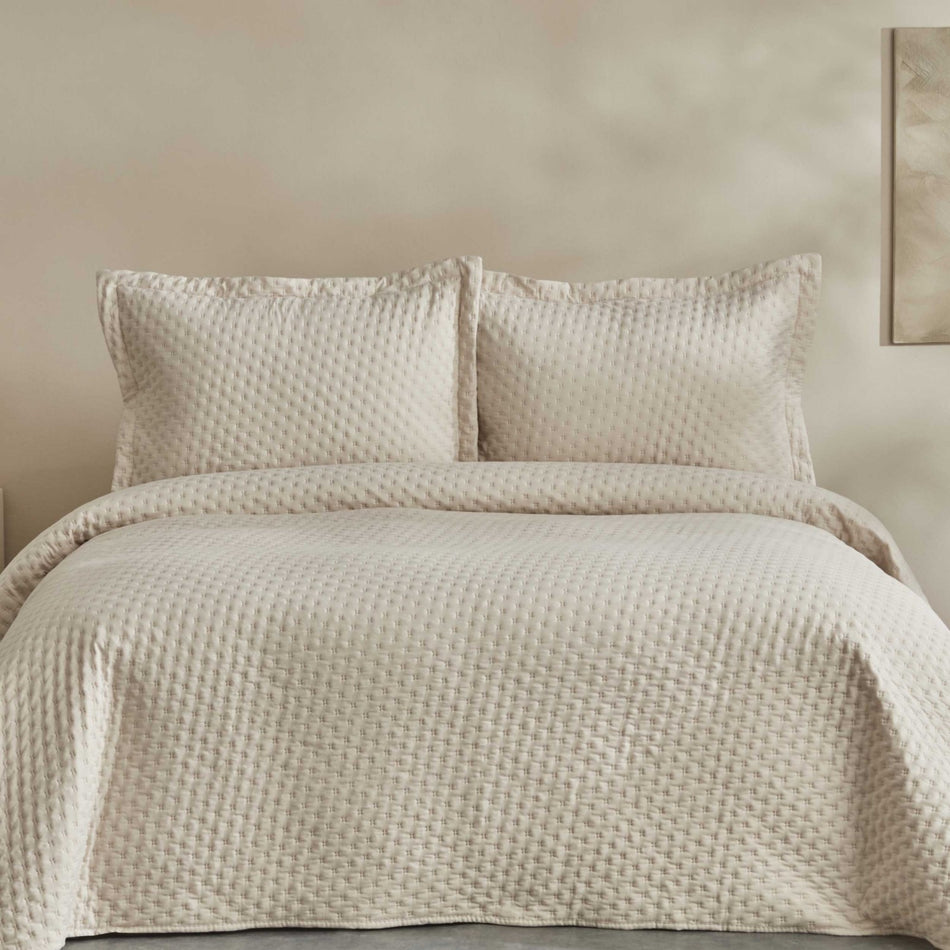 Karaca Home Breeze Soft Single Bedspread, Ecru - MALLTURK