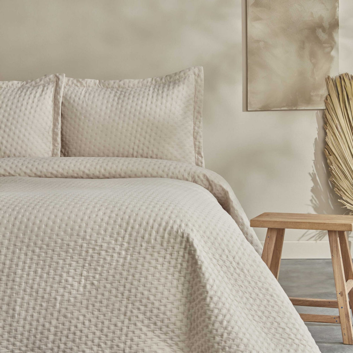 Karaca Home Breeze Soft Single Bedspread, Ecru - MALLTURK