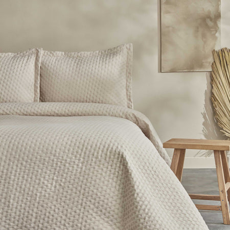 Karaca Home Breeze Soft Single Bedspread, Ecru - MALLTURK