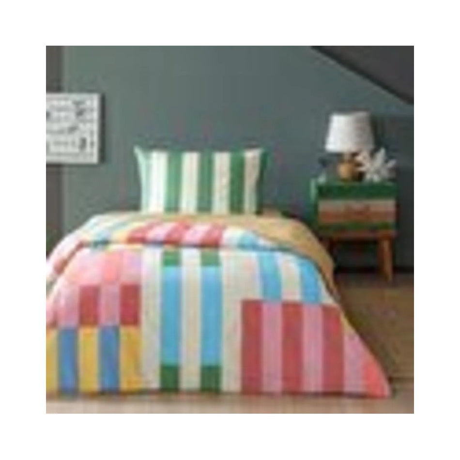 Tac Taffy Ranforce Single Duvet Cover Set Pink - MALLTURK