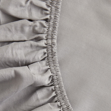 Karaca Home Fitted Sheet, Single Size, Light Grey - MALLTURK