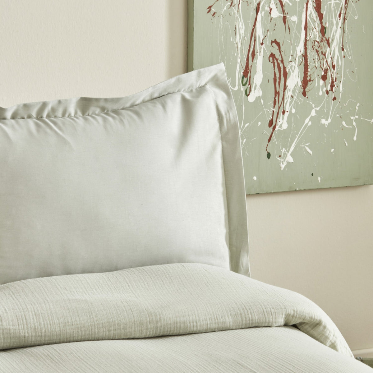 Karaca Home Minel Double Pique Bedspread Set, Sage - MALLTURK