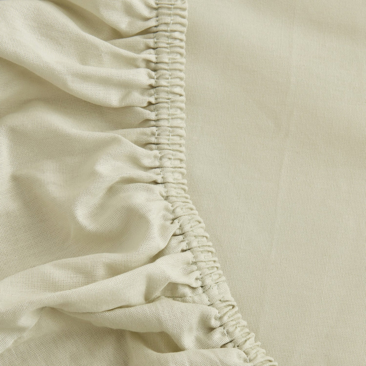 Karaca Home 100% Cotton Fitted Sheet, Double Size, Sage - MALLTURK