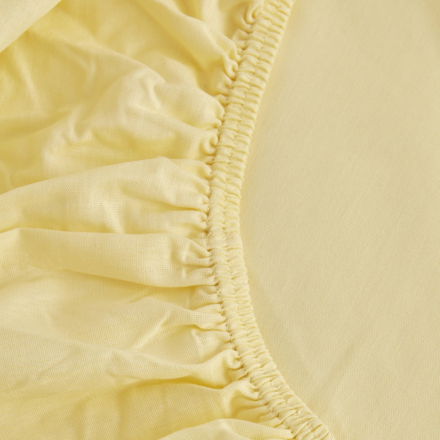 Karaca Home 100% Cotton Fitted Sheet, Single Size, Yellow - MALLTURK