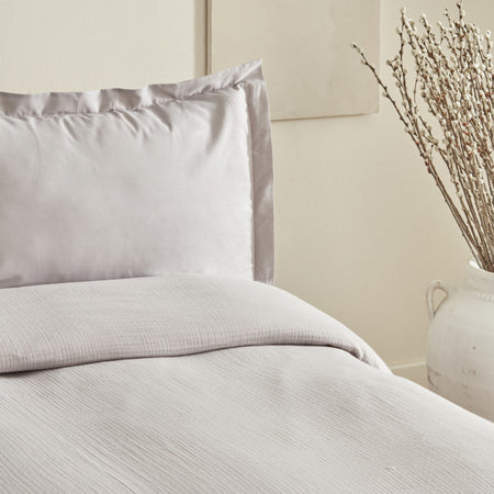 Karaca Home Minel Muslin Double Bedspread Set ice Grey - MALLTURK