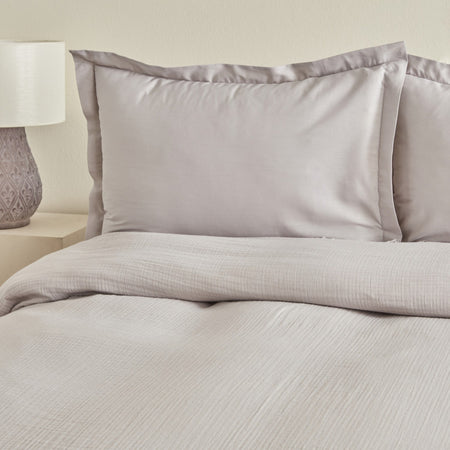 Karaca Home Minel Muslin Double Bedspread Set ice Grey - MALLTURK