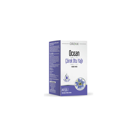 Orzax Ocean Black Seed Oil 1000 mg 60 Softgel Capsule Soguk Sikim - MALLTURK