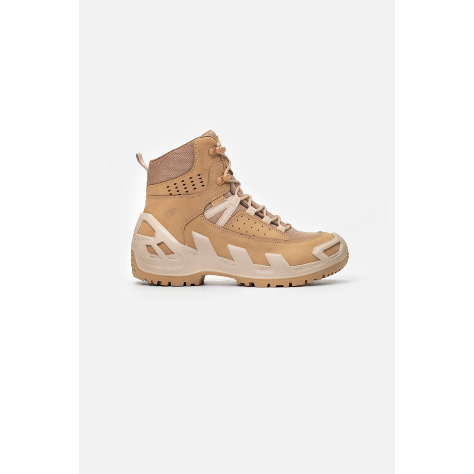 Vaneda 1192 V-Clutch Pro Mid On Duty Beige Nubuck Boots - MALLTURK