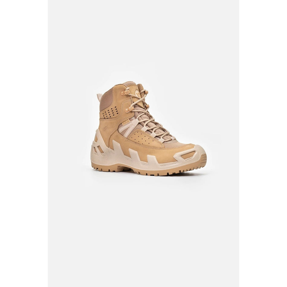 Vaneda 1192 V-Clutch Pro Mid On Duty Beige Nubuck Boots - MALLTURK