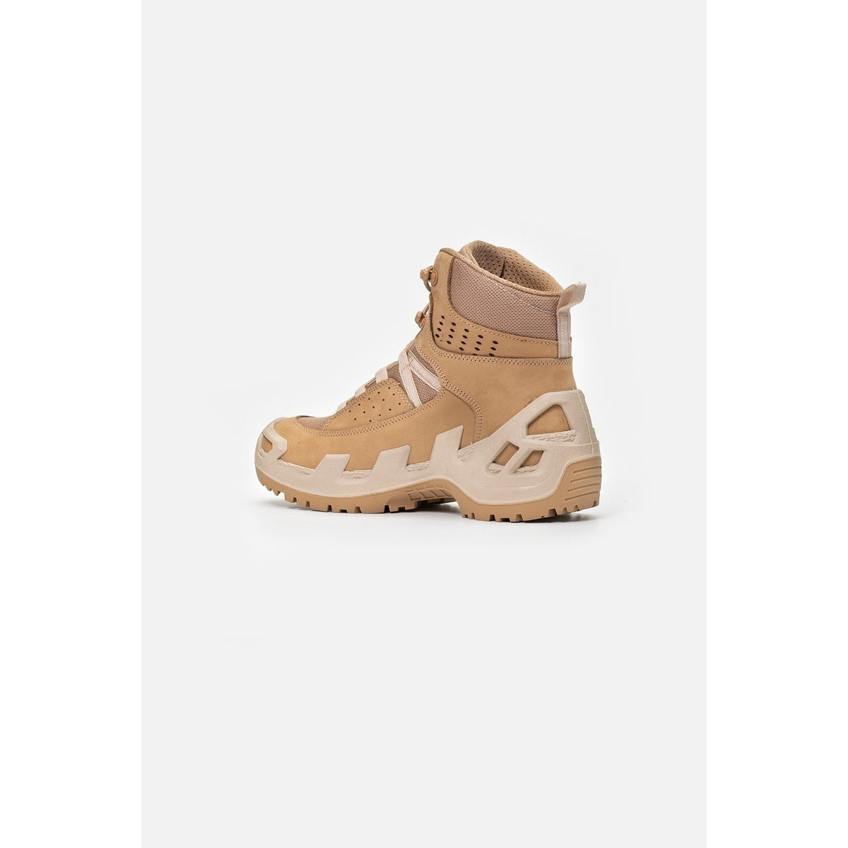 Vaneda 1192 V-Clutch Pro Mid On Duty Beige Nubuck Boots - MALLTURK