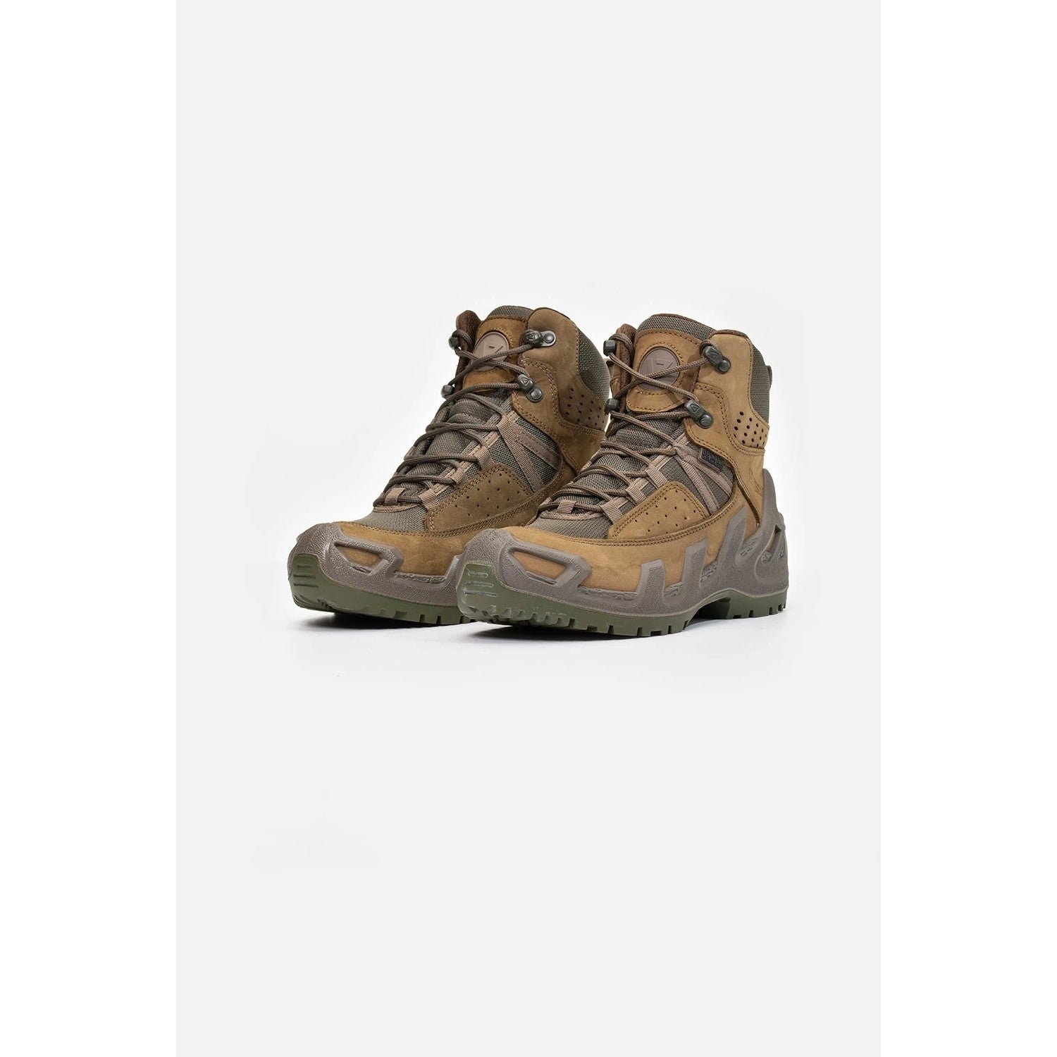 Vaneda 1192 V-Clutch Pro Mid On Duty Khaki Nubuck Boots - MALLTURK