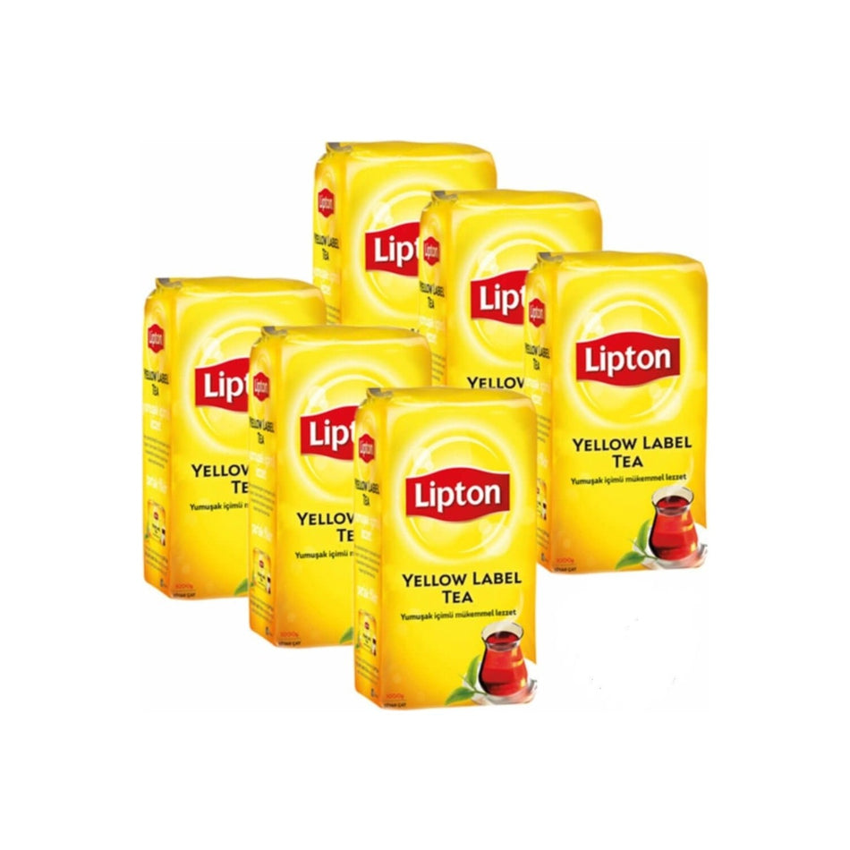 Lipton Yellow Label loose leaf tea 1000 g x 6 pieces black tea Lezzeti with Zenginlestirilmis