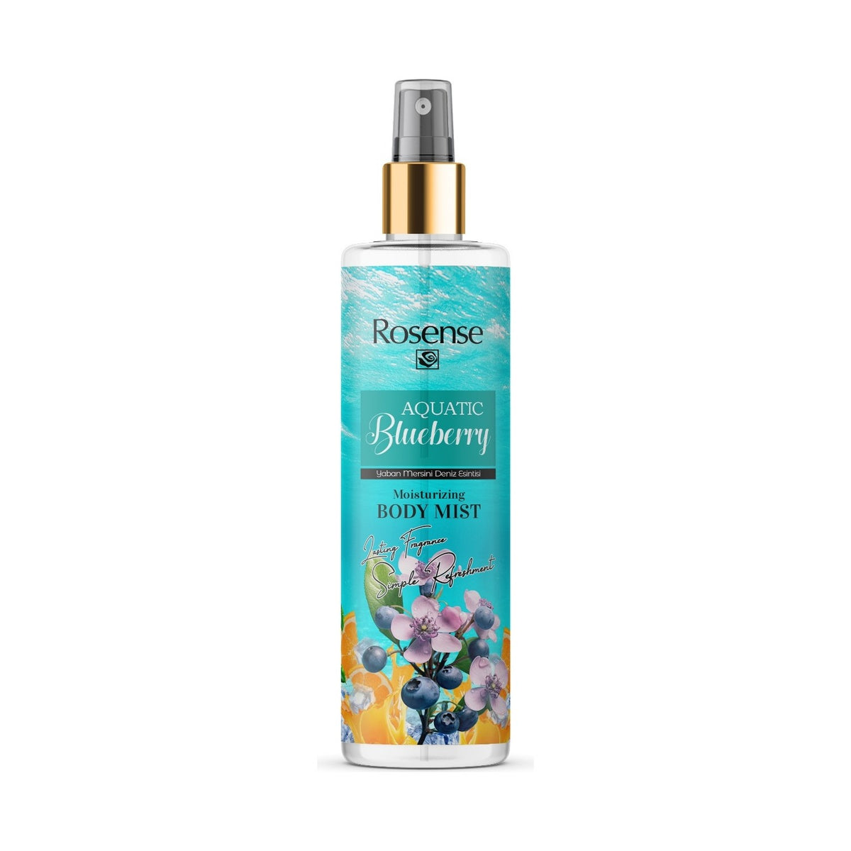 Rosense Aquatic Blueberry Body Spray Fresh and Refreshing Scent 200 ml Unisex - MALLTURK