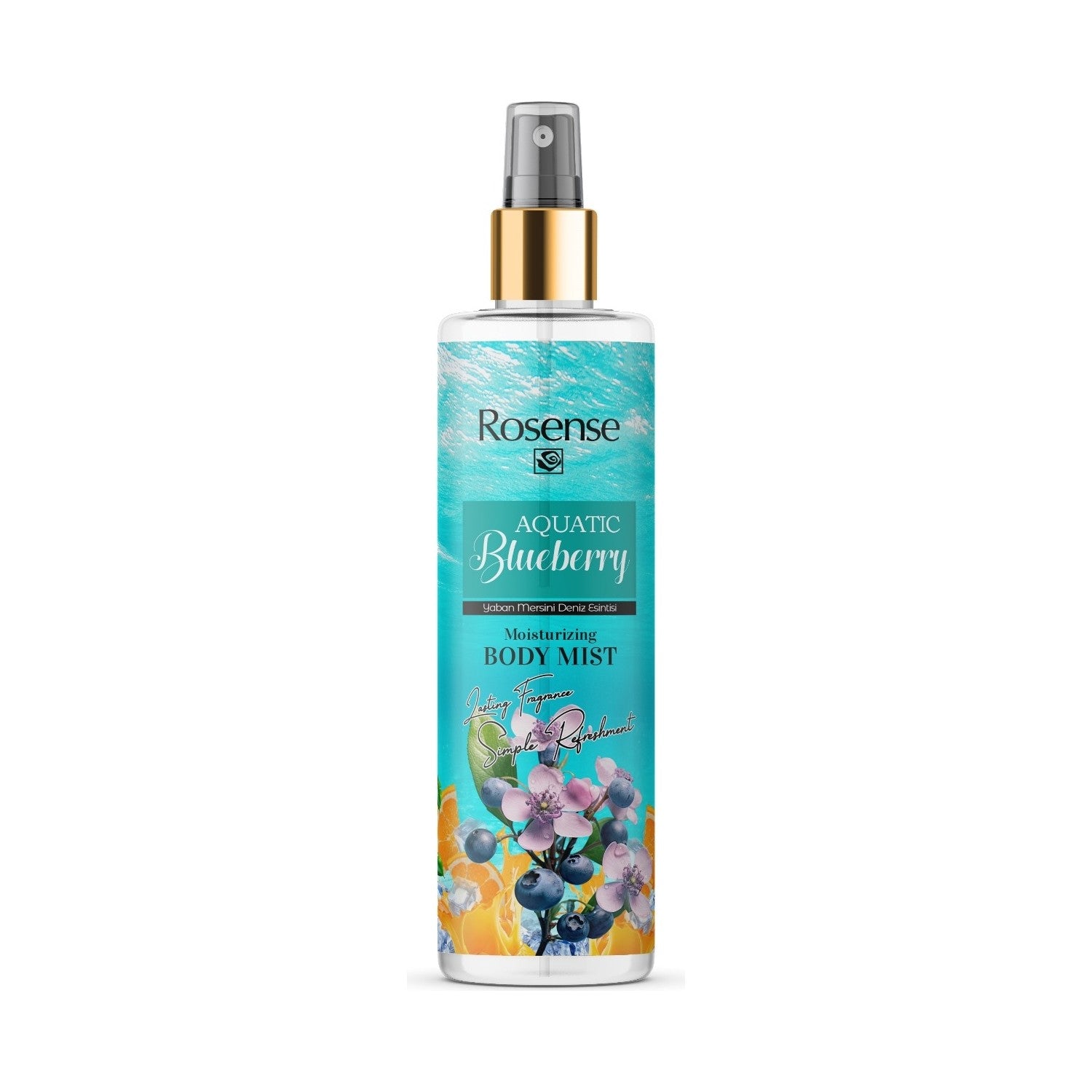 Rosense Aquatic Blueberry Body Spray Fresh and Refreshing Scent 200 ml Unisex - MALLTURK