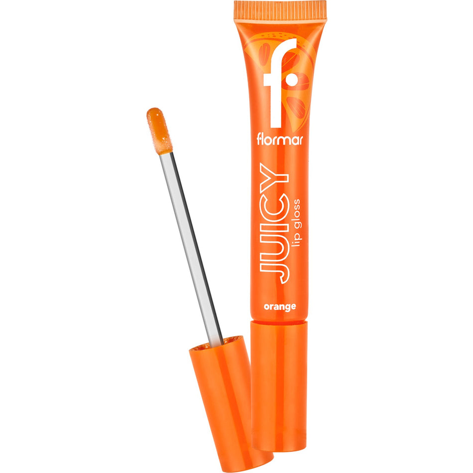 Flormar Juicy Lip Gloss Fruit Flavored Nourishing Lip Gloss (002 Orange) 8682536087728
