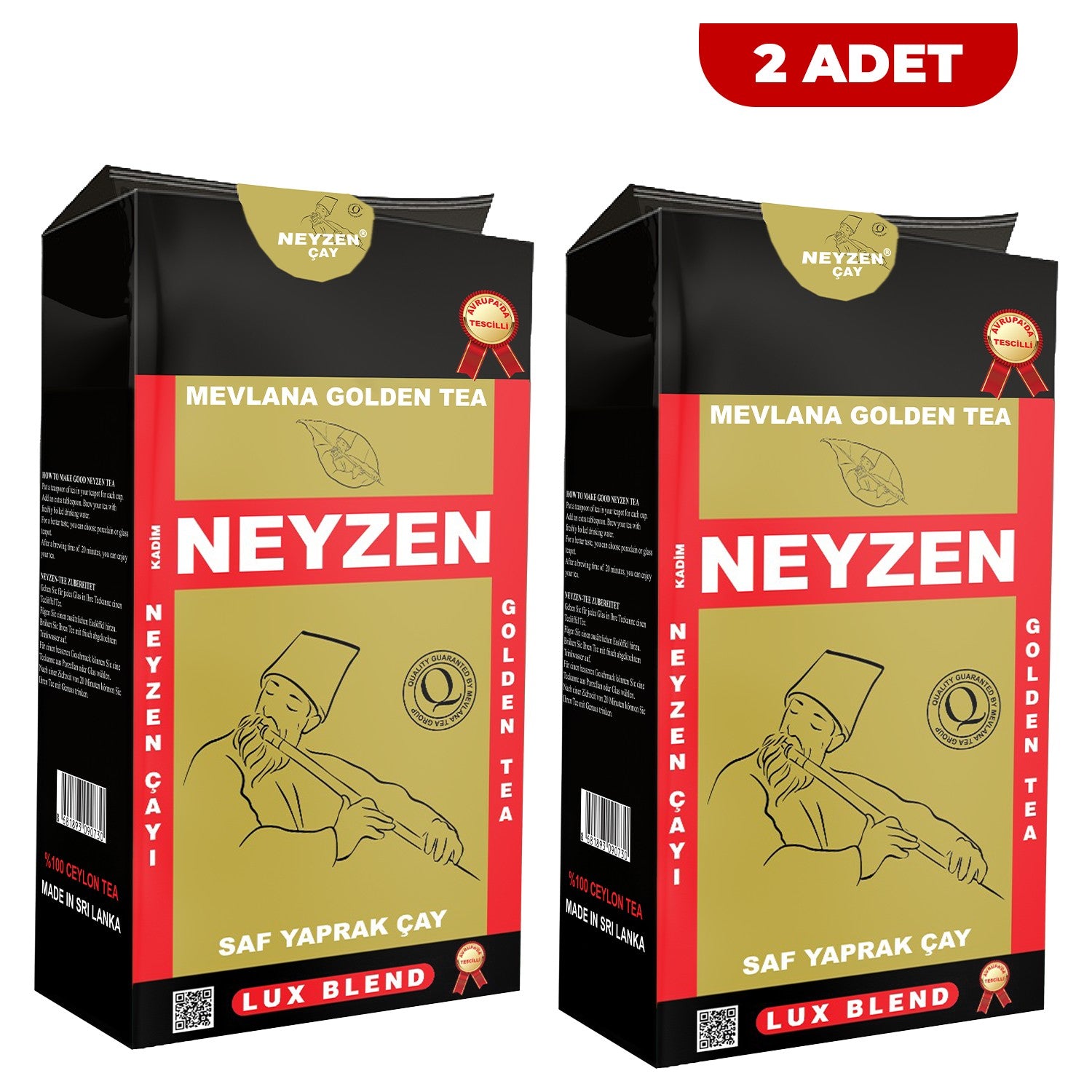 MEVLANA CAYIMevlana tea Saf leaf tea Golden Tea - 1000 g x 2 pieces - MALLTURK