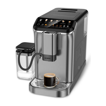 Kumtel LatteNow HCM-02 Fully Automatic Espresso Machine with Coffee Grinder, 1350 W - MALLTURK