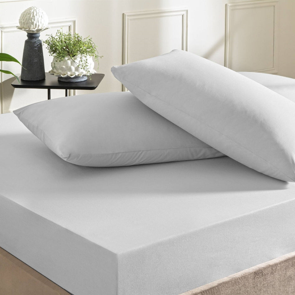 Tac color dreams ranforce Double Bed Sheet Set Gray - MALLTURK
