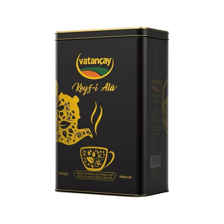 Vatancay Keyf-I Ala black tea metal tin 1000 g Mayis Ayinda Ozel Uretilmistir - MALLTURK