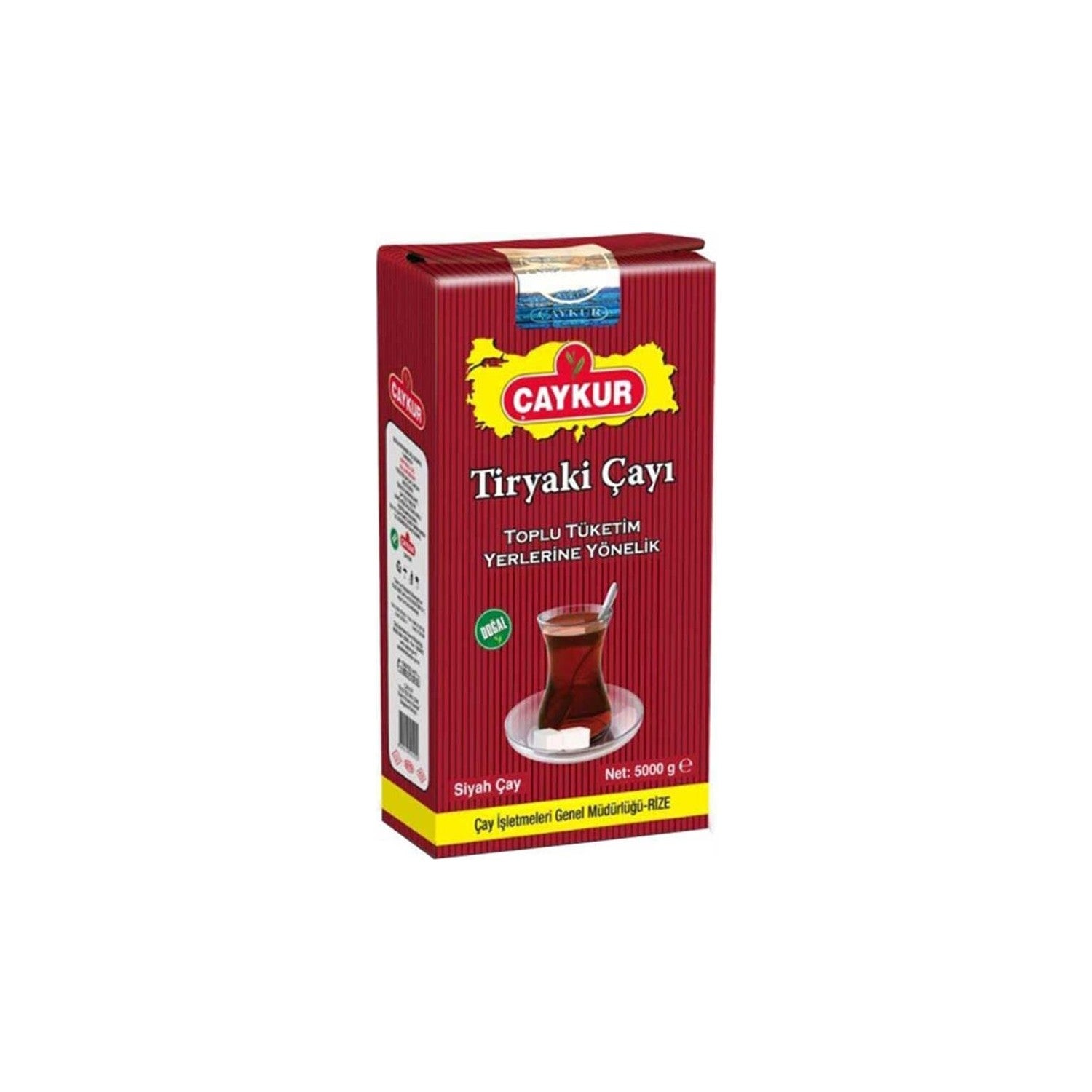 Caykur Tiryaki black tea 5000 g natural leaf tea Kalitesi with Toplu Tuketim Uygun - MALLTURK