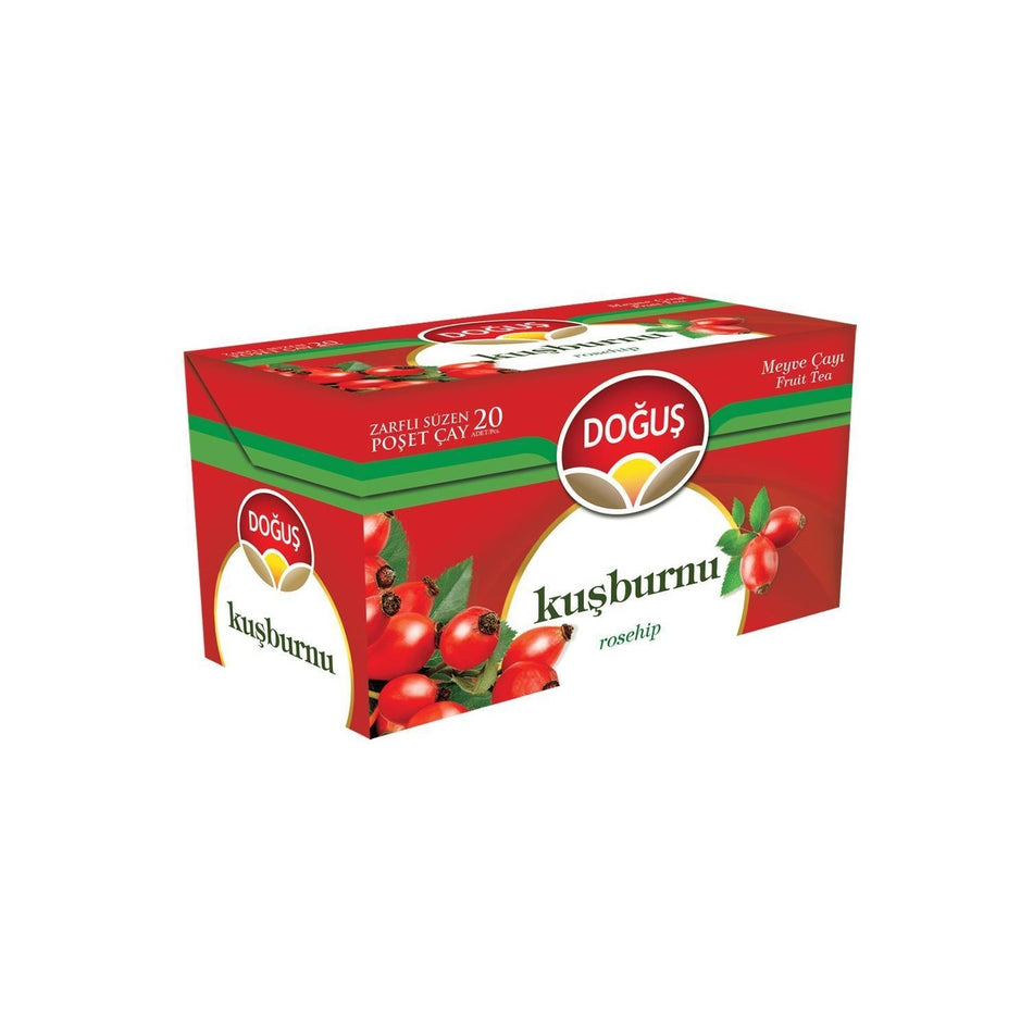Dogus rosehip fruit tea filter tea bags 20 X 2.5 g