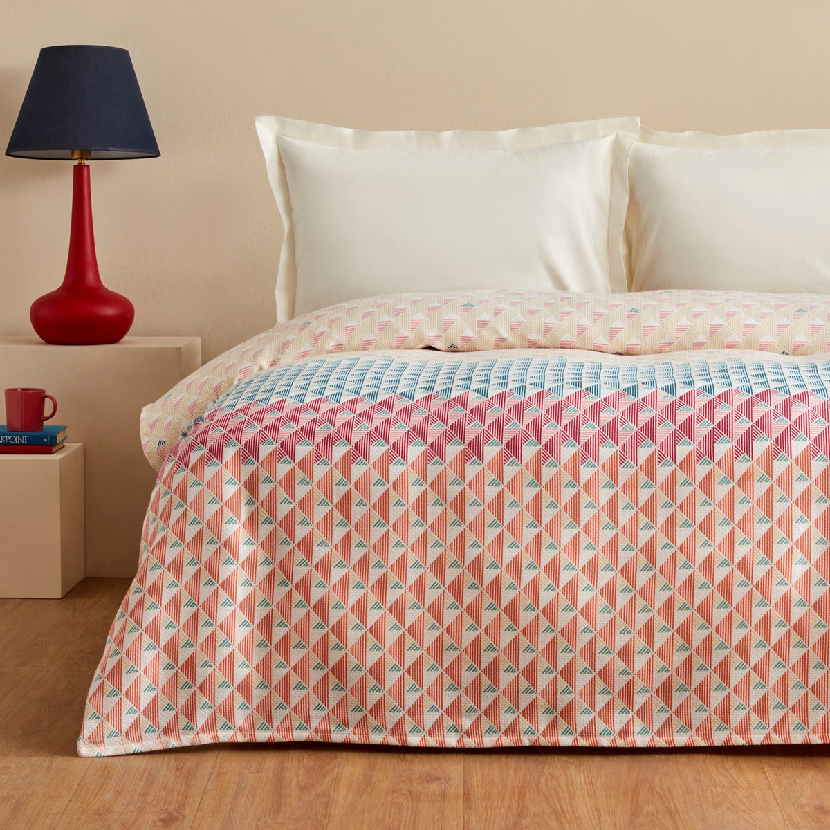 Karaca Home Dace Single Multicolor Quilted Bedspread, 100% Cotton, Patterned, 1-Piece Set - MALLTURK