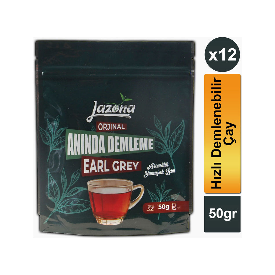Lazona Aninda Demleme black tea Earl Grey 25-pack Tek Dem x 12-pack pack bergamot flavored - MALLTURK