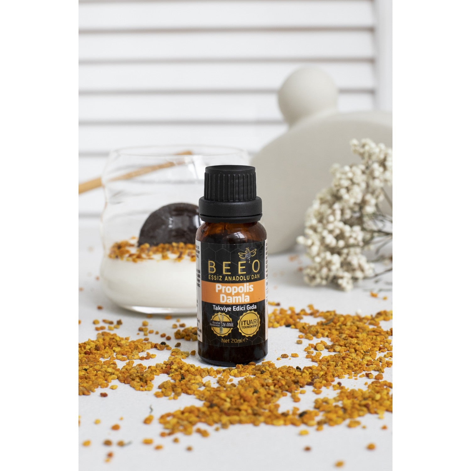 BEE'O Propolis Drops 2 x 20 ml %20 Pure With Propolis Natural Dietary Supplement