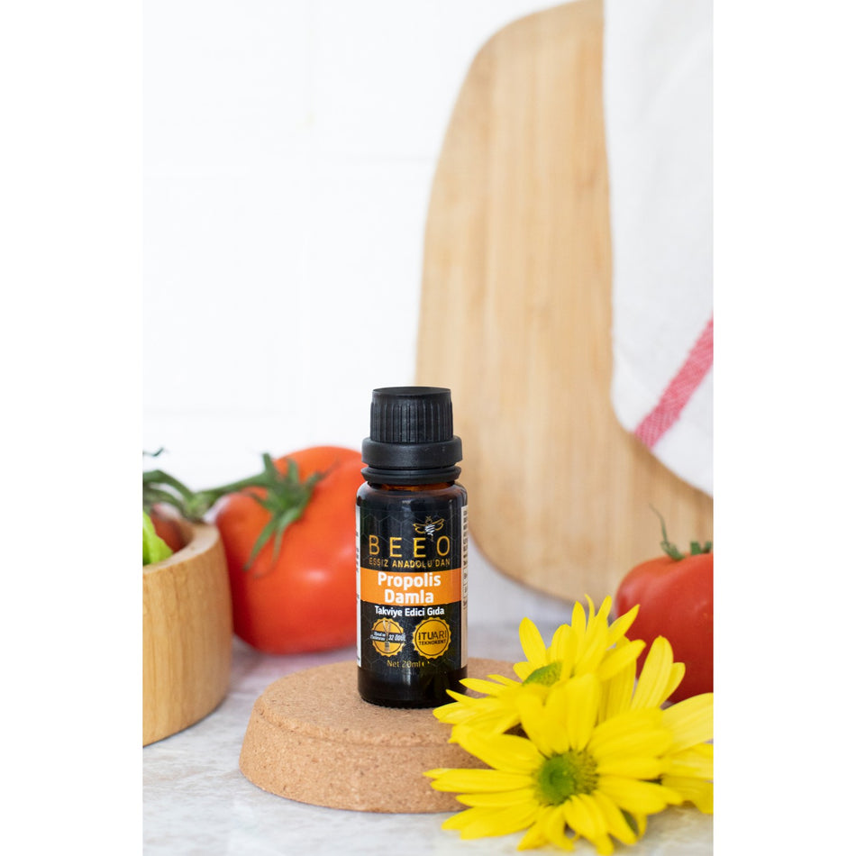 BEE'O Propolis Drops 60 ml Natural and Additive-Free Dietary Supplement - MALLTURK