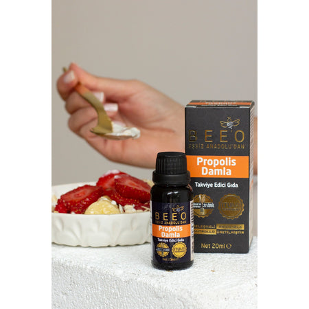 BEE'O Propolis Drops 60 ml Natural and Additive-Free Dietary Supplement - MALLTURK