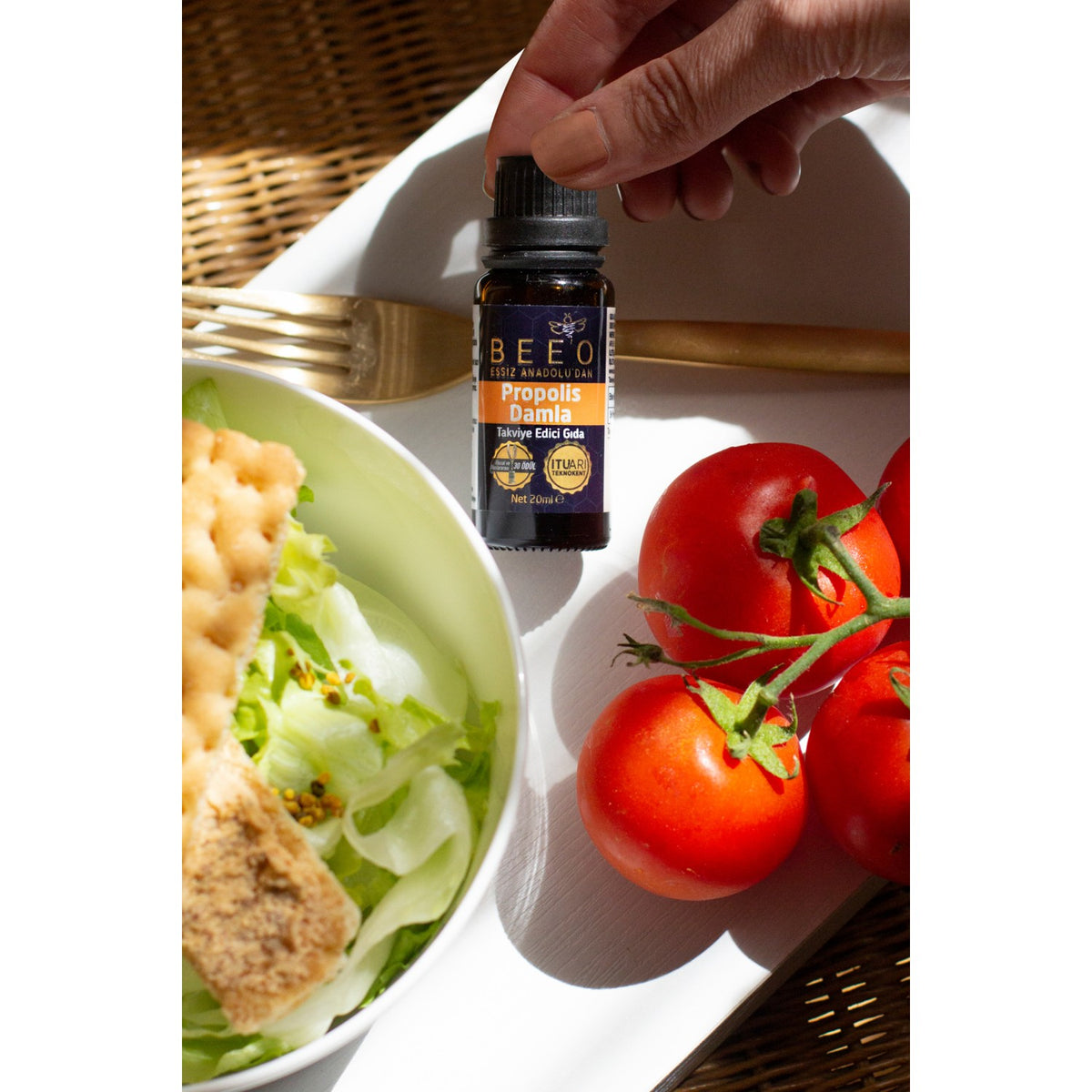 BEE'O Propolis Drops 60 ml Natural and Additive-Free Dietary Supplement - MALLTURK