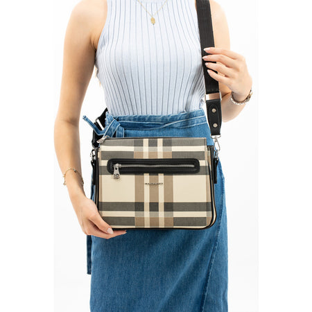Just Polo Women's Shoulder Bag Black Bag - MALLTURK