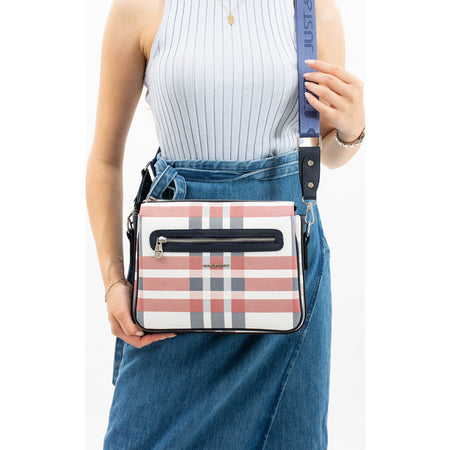 Just Polo Women's Shoulder Bag Navy Blue Bag - MALLTURK