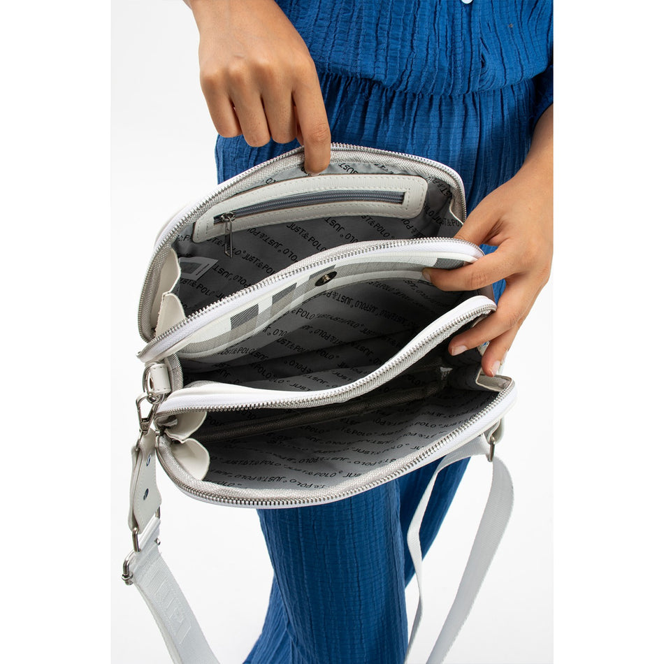 Just Polo Women's Shoulder Bag 9001 White - MALLTURK
