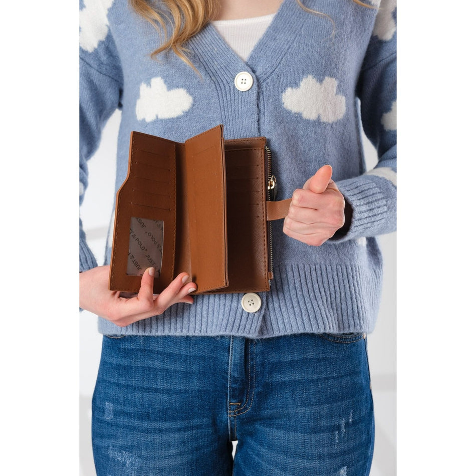 Just Polo Women's Wallet New Season Color Navy Blue