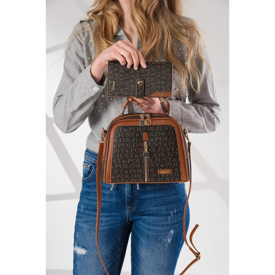 Just Polo Women's Wallet New Season Brown - Tan