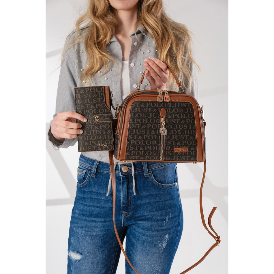 Just Polo Women's Wallet New Season Brown - Tan
