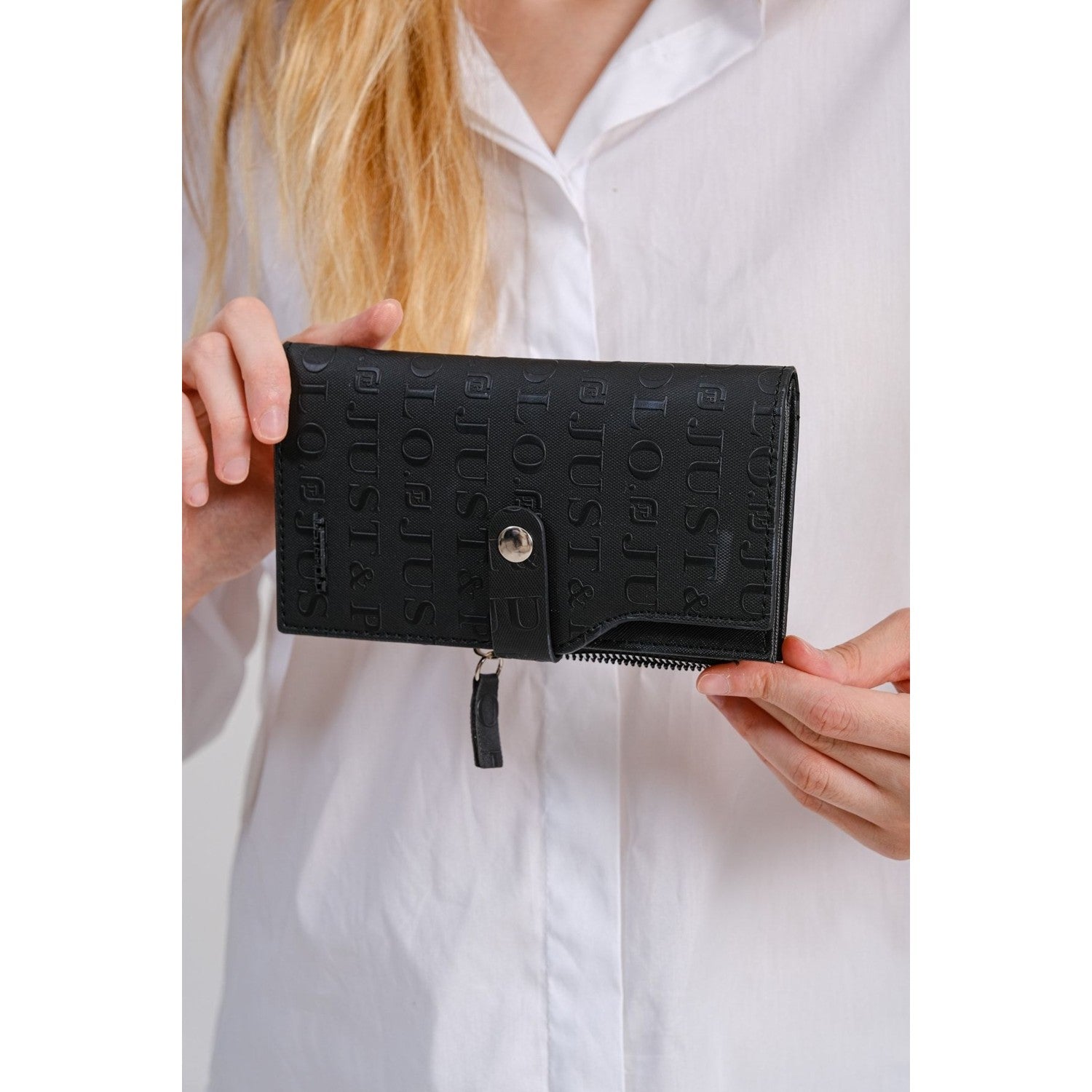 Just Polo Women's Wallet Black New Season - MALLTURK