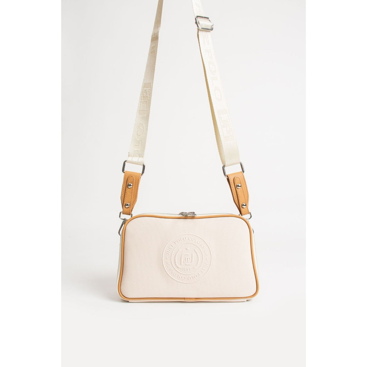 Just Polo New Season Lacoste Fabric Cream - Tan - MALLTURK