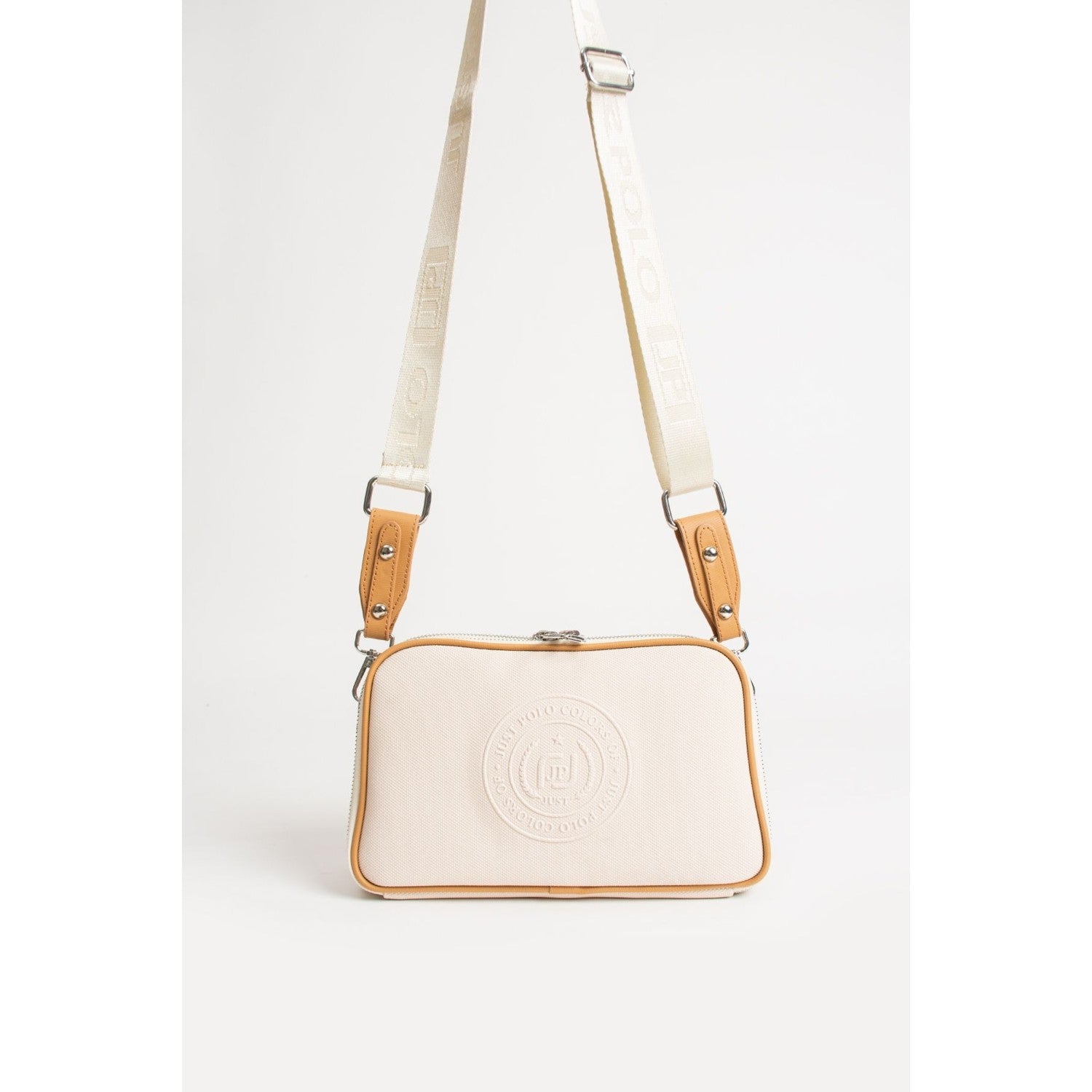 Just Polo New Season Lacoste Fabric Cream - Tan - MALLTURK