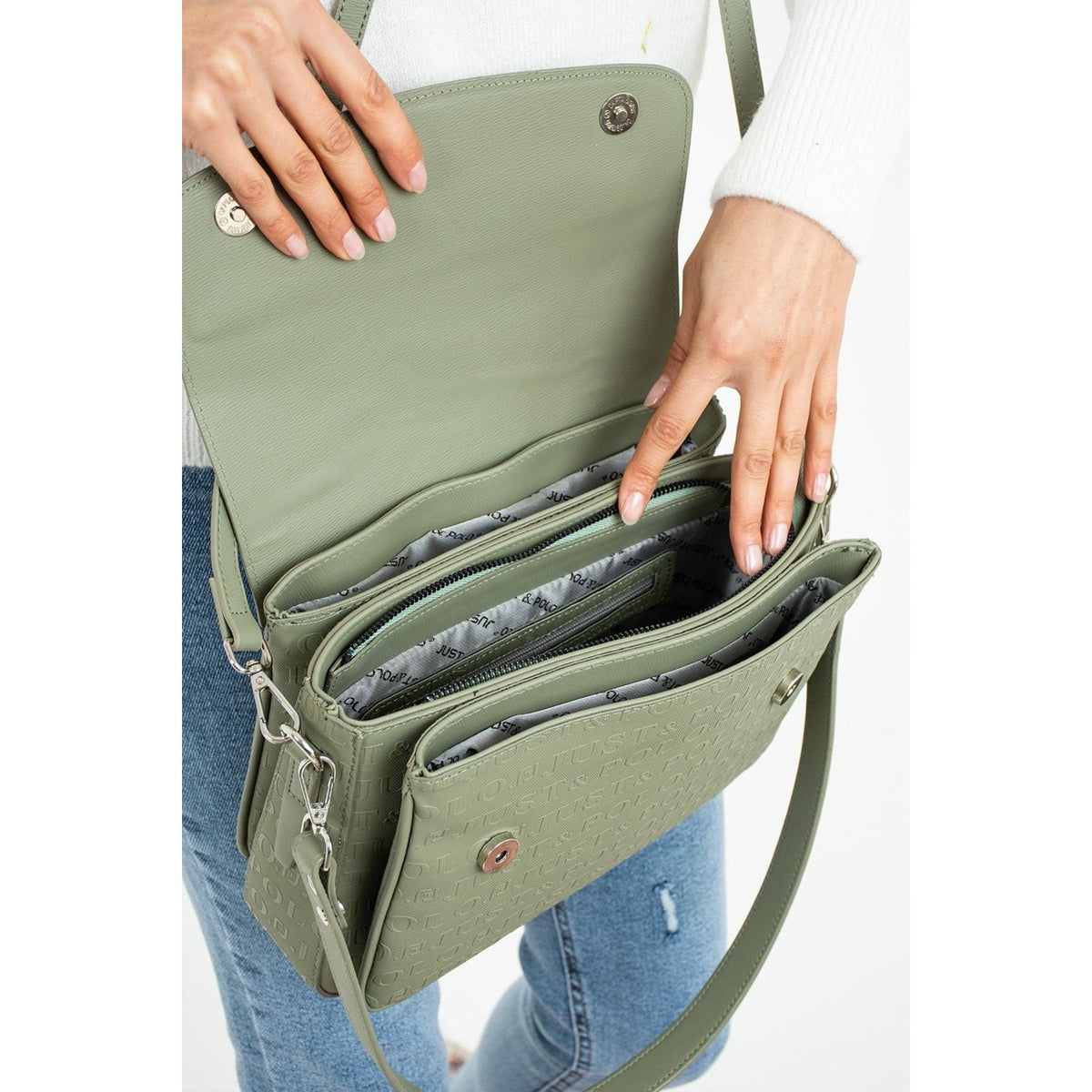 Just Polo New Season Women's Bag JPM4063 Green - MALLTURK
