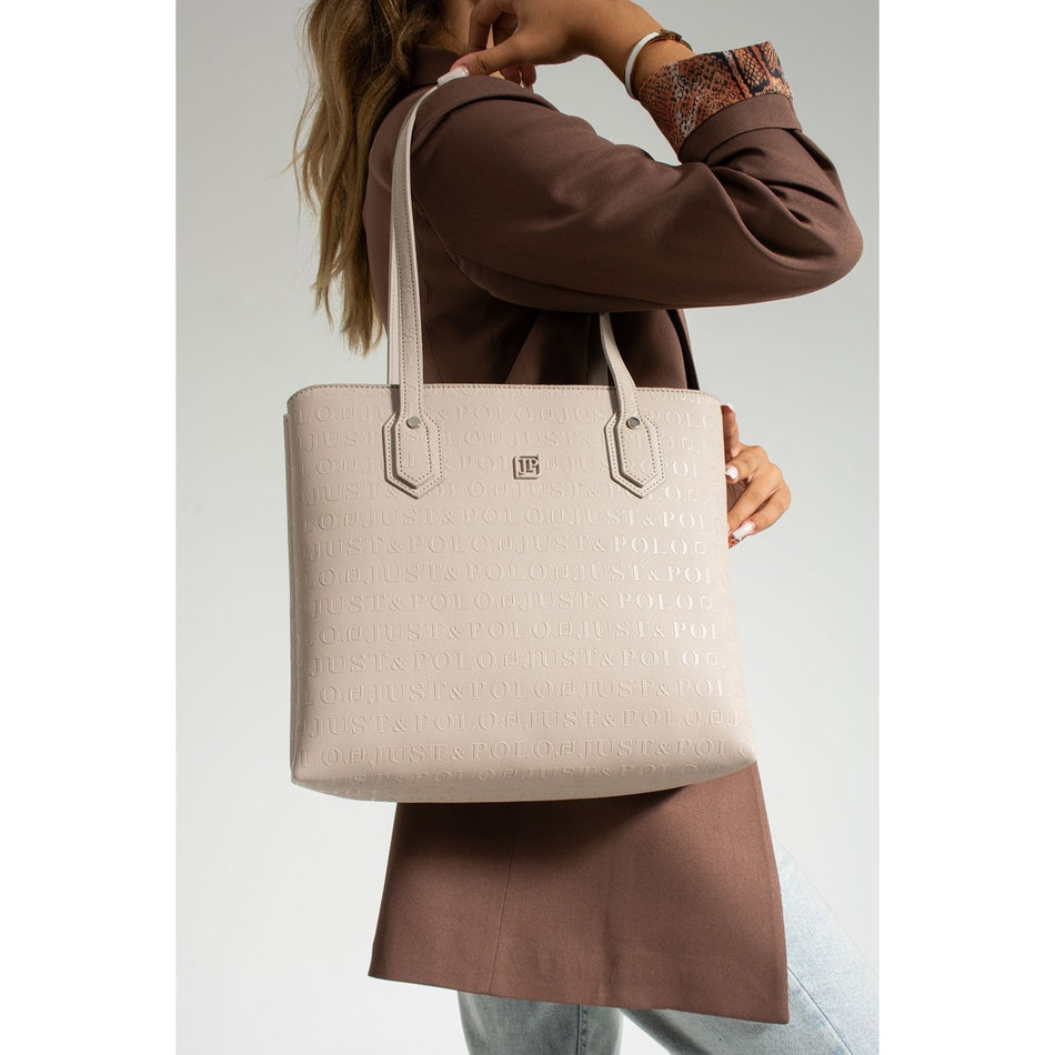 Just Polo Women's Shoulder Bag Stone 33 cm x 30 cm - MALLTURK